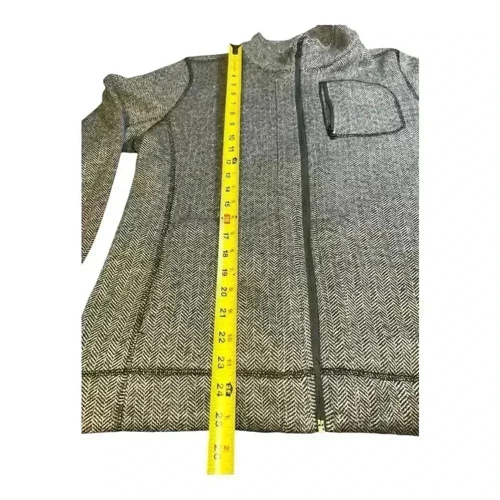 Andrew Marc New York Jacket Womens L Large Gray Full Zip Mock Neck Pockets - Picture 8 of 14